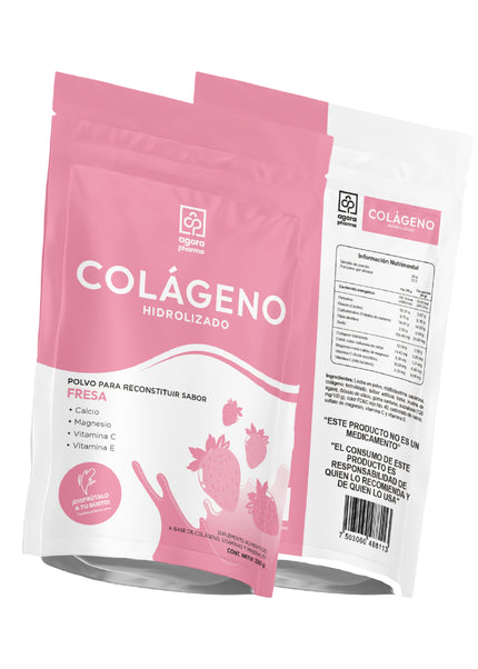 Colágeno Hidrolizado – Sabor Fresa 250 g