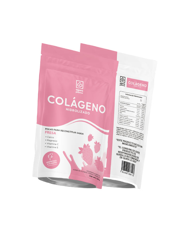 Colágeno Hidrolizado – Sabor Fresa 250 g