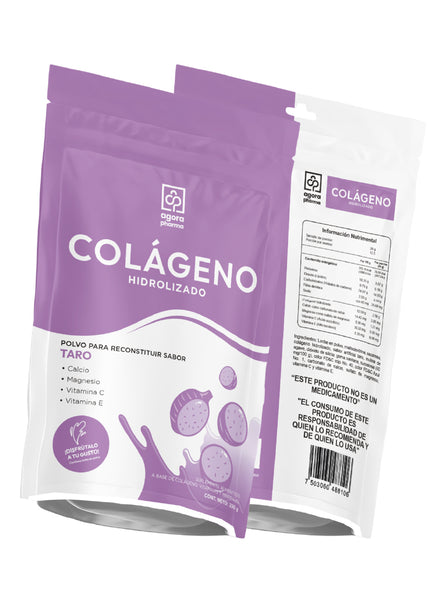 Colágeno Hidrolizado – Sabor Taro 250 g