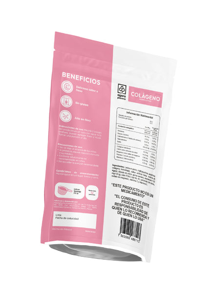 Colágeno Hidrolizado – Sabor Fresa 250 g