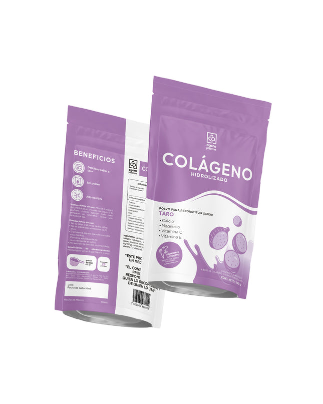 Colágeno Hidrolizado – Sabor Taro 500 g
