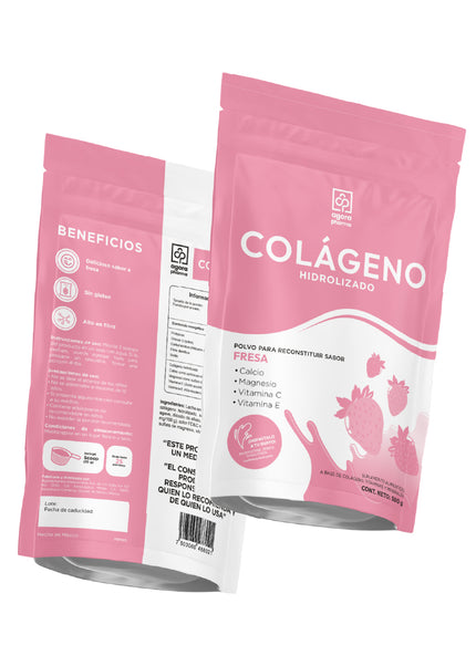 Colágeno Hidrolizado – Sabor Fresa 500 g