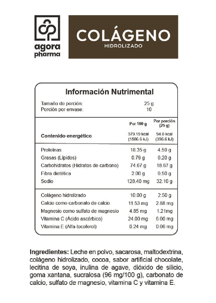 Colágeno Hidrolizado – Sabor Chocolate 250 g