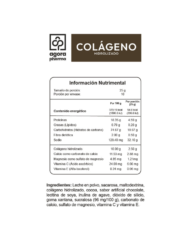 Colágeno Hidrolizado – Sabor Chocolate 250 g