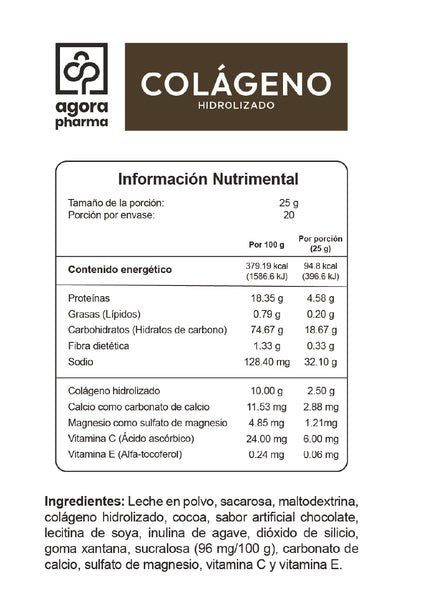 Colágeno Hidrolizado – Sabor Chocolate 500 g