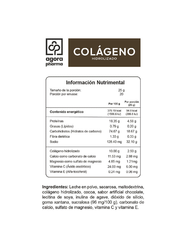 Colágeno Hidrolizado – Sabor Chocolate 500 g