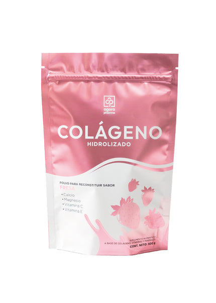 Colágeno Hidrolizado – Sabor Fresa 500 g