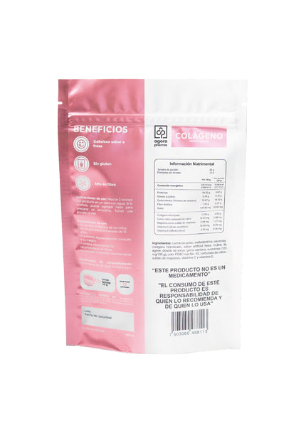 Colágeno Hidrolizado – Sabor Fresa 250 g