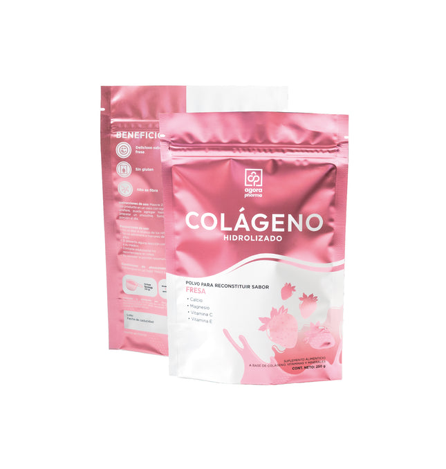 Colágeno Hidrolizado – Sabor Fresa 250 g