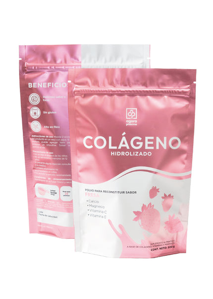 Colágeno Hidrolizado – Sabor Fresa 500 g