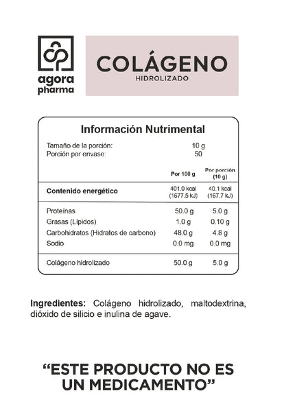 Colágeno Hidrolizado – Sabor Natural 500 g