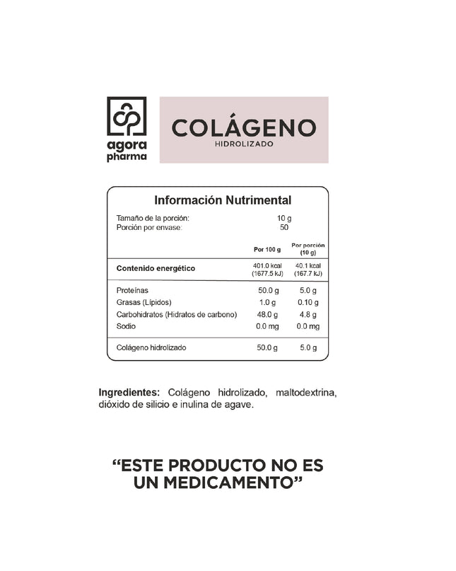 Colágeno Hidrolizado – Sabor Natural 500 g