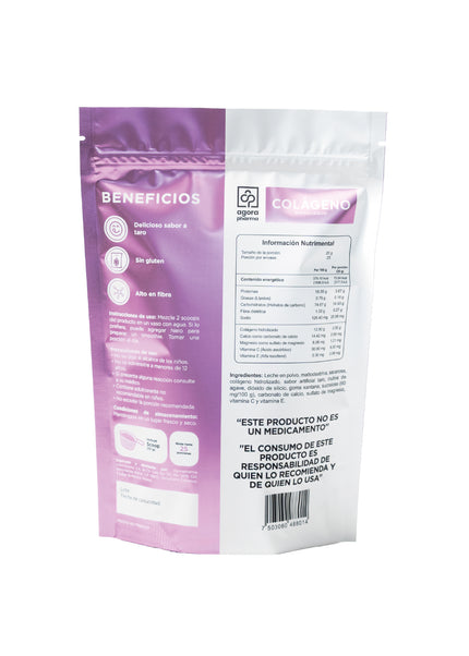 Colágeno Hidrolizado – Sabor Taro 500 g