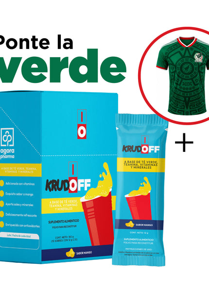 🇲🇽 KrudOFF Mango 15 sobres + Jersey de México